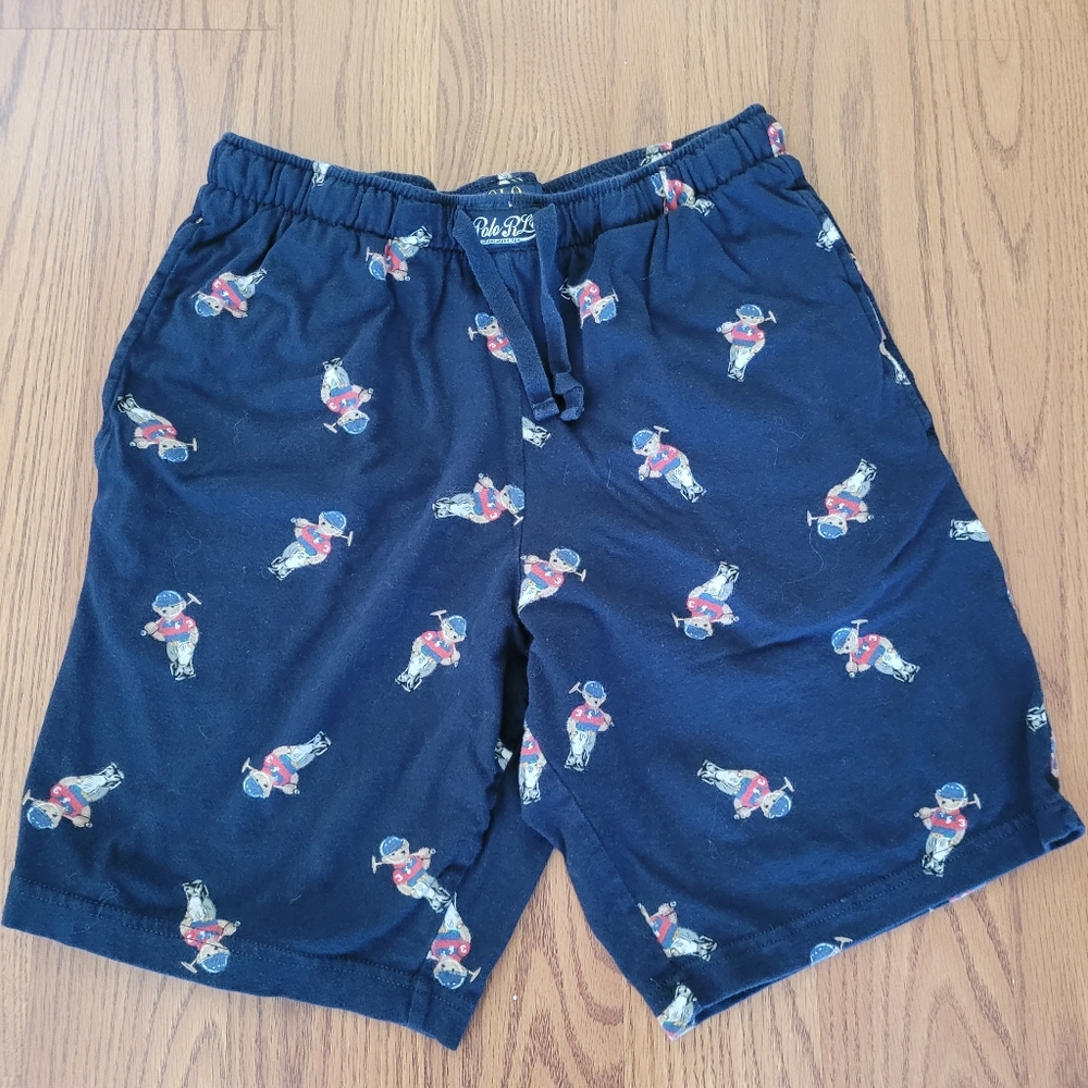 POLO RALPH LAUREN Polo Bear Knit Boxer Short Size S Sleepwear Cozy Prep Academia